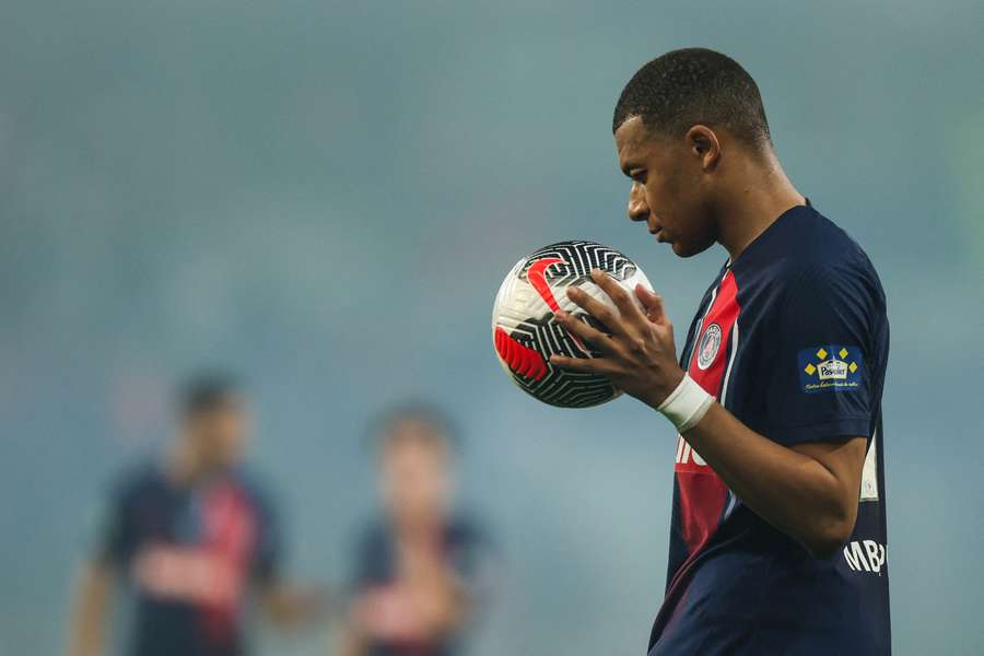 Mbappé avec le PSG.