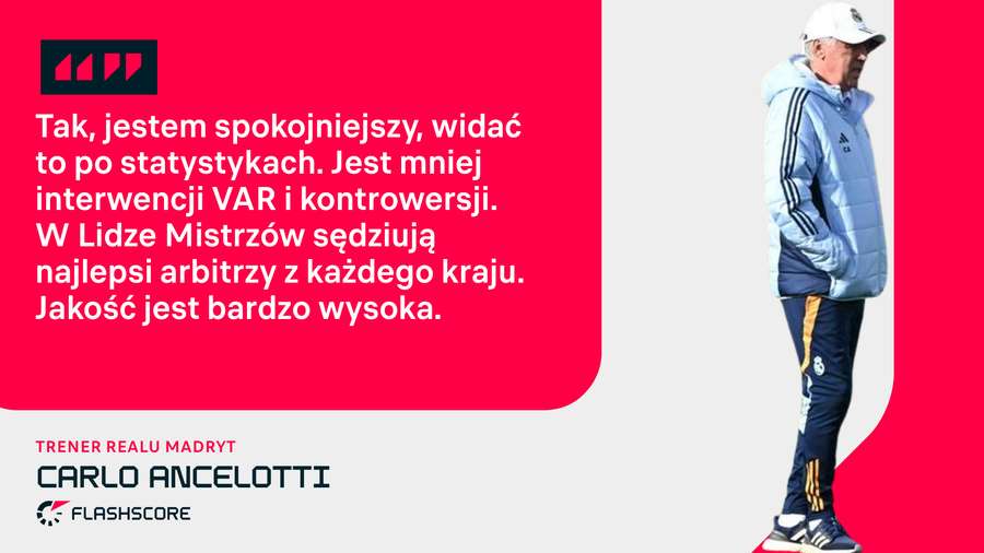Carlo Ancelotti o sędziowaniu w Europie Carlo Ancelotti o sędziowaniu w Europie