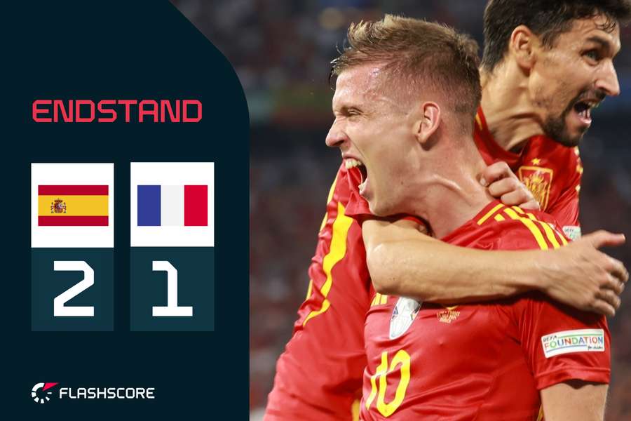 Dani Olmo erzielte den Treffer zum 2:1-Endstand und schoss Spanien dadurch ins EM-Finale.