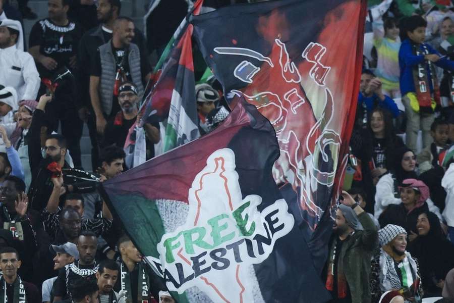 Des supporters palestiniens en décembre.