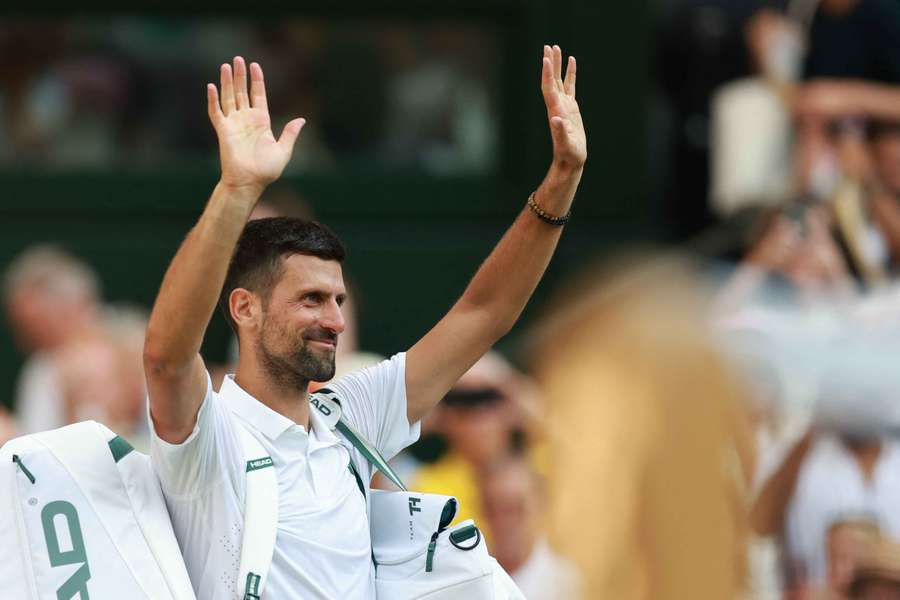 Novak Djokovič se loučí s centrálním dvorcem. Novak Djokovič se loučí s centrálním dvorcem.