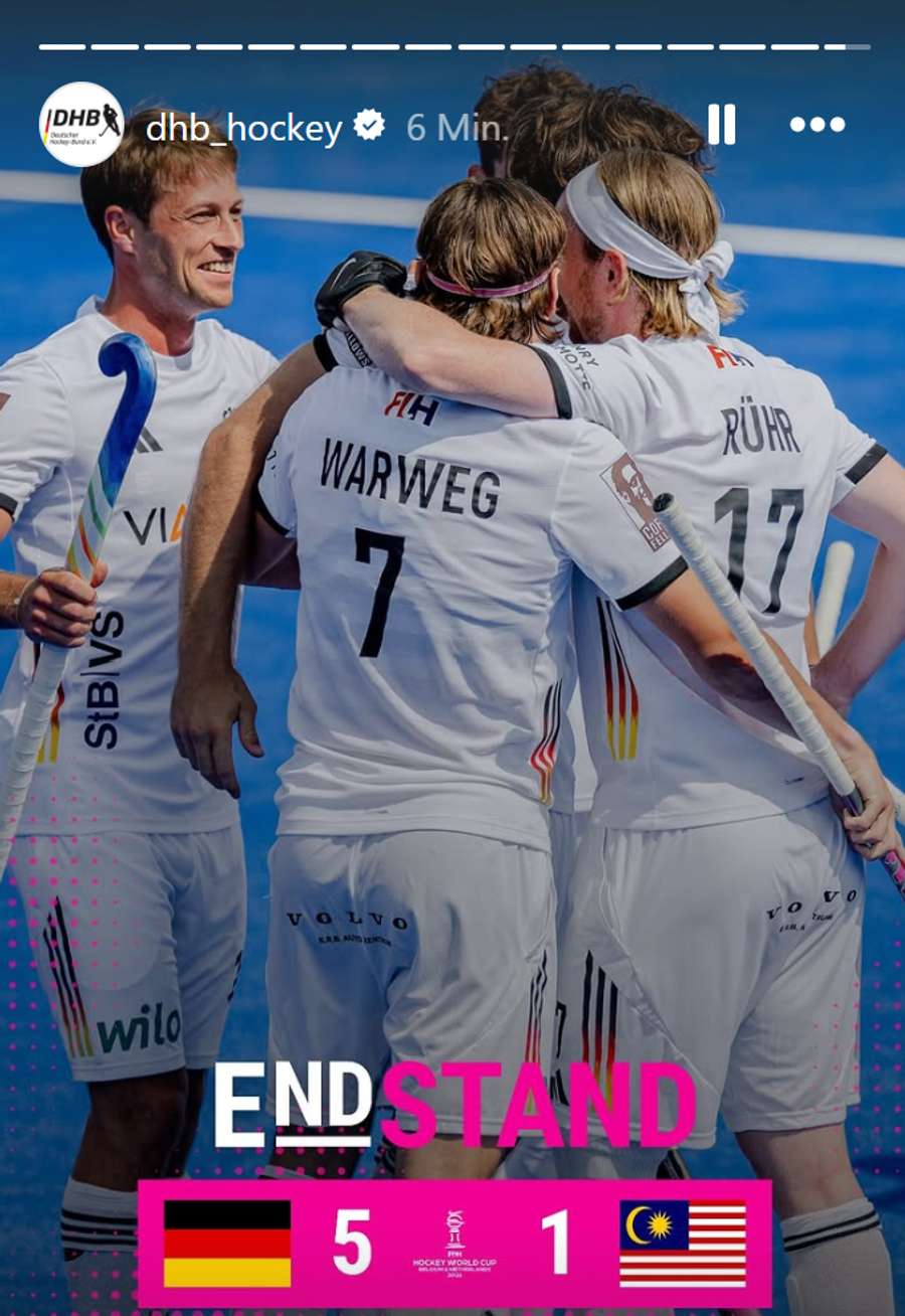 So feierte der Deutsche Hockey Bund den Sieg