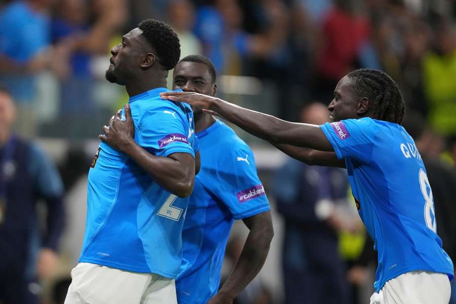 Luckassen celebra el gol del Pafos al Villarreal