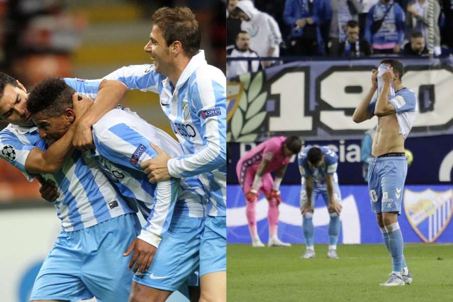 O Málaga está agora muito longe da Liga dos Campeões