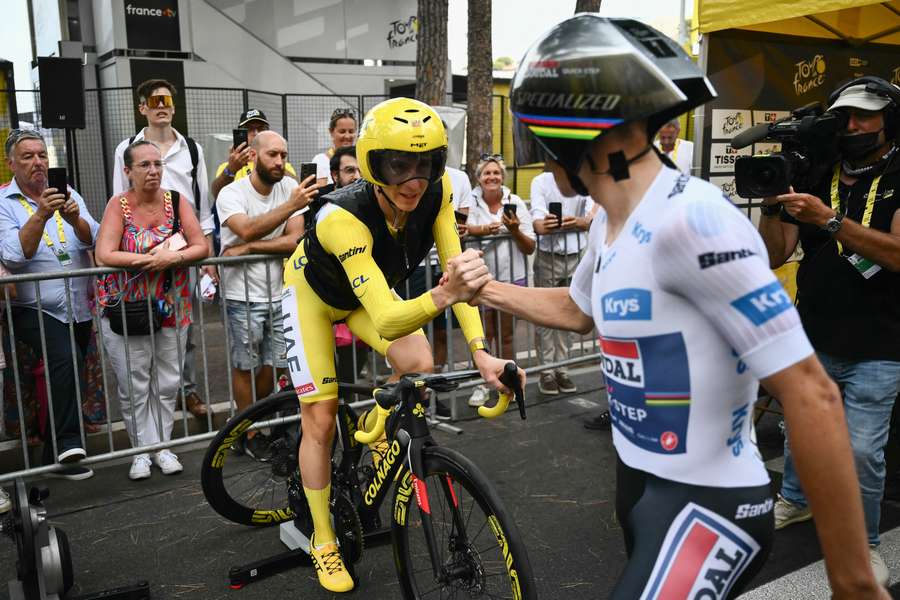 Pogacar et Evenepoel sur le Tour de France.