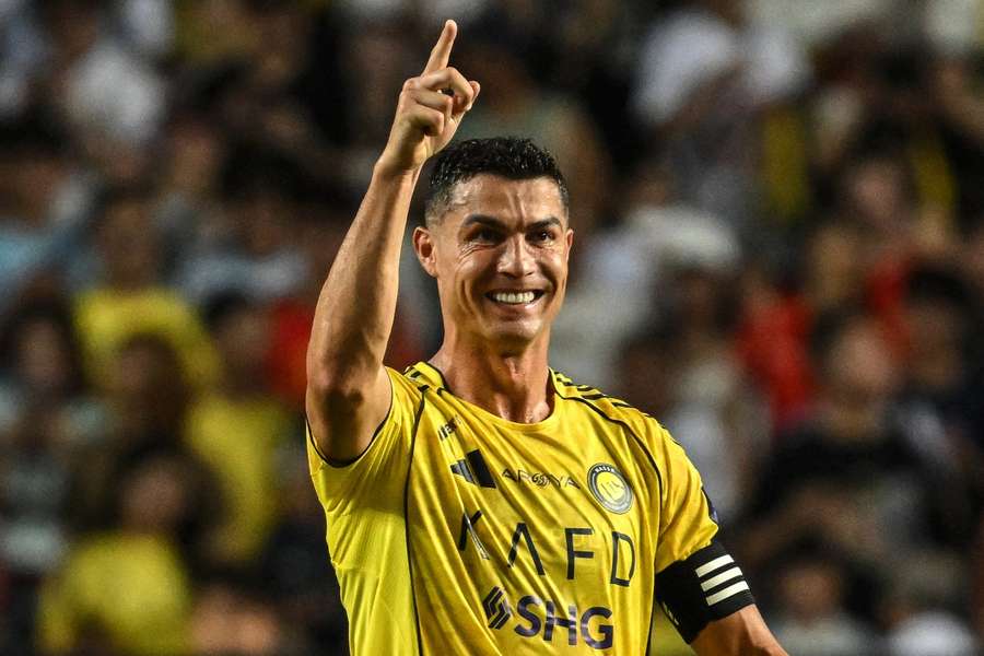 Radost v podání Cristiana Ronalda.