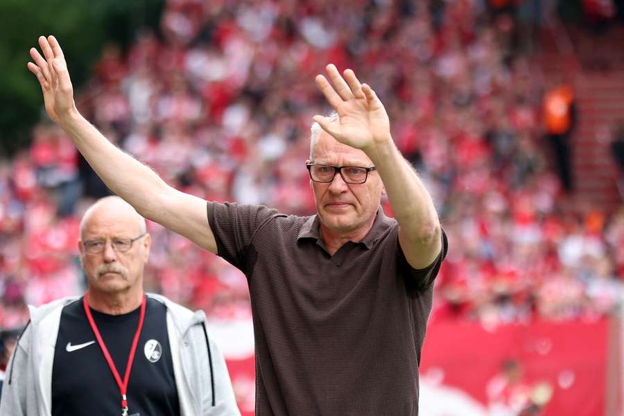 Christian Streich bei seinem letzten Spiel als SC-Coach