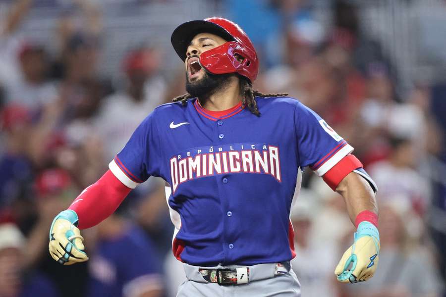 Fernando Tatis Jr. celebrates grand slam against Israel at 2026 World Baseball Classic
