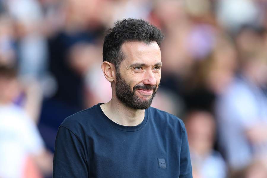 Corberán, en un partido de Championship.