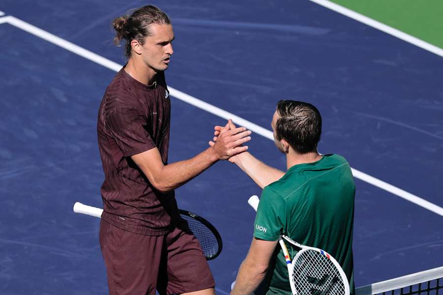 Zverev não conseguiu triunfar frente a Griekspoor em Indian Wells