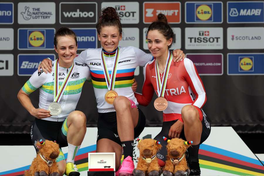 Chloe Dygert festeggia la vittoria