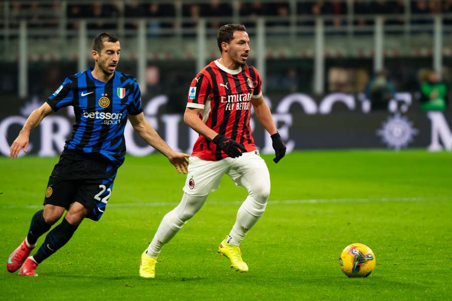 Bennacer contra el Inter el domingo por la noche.