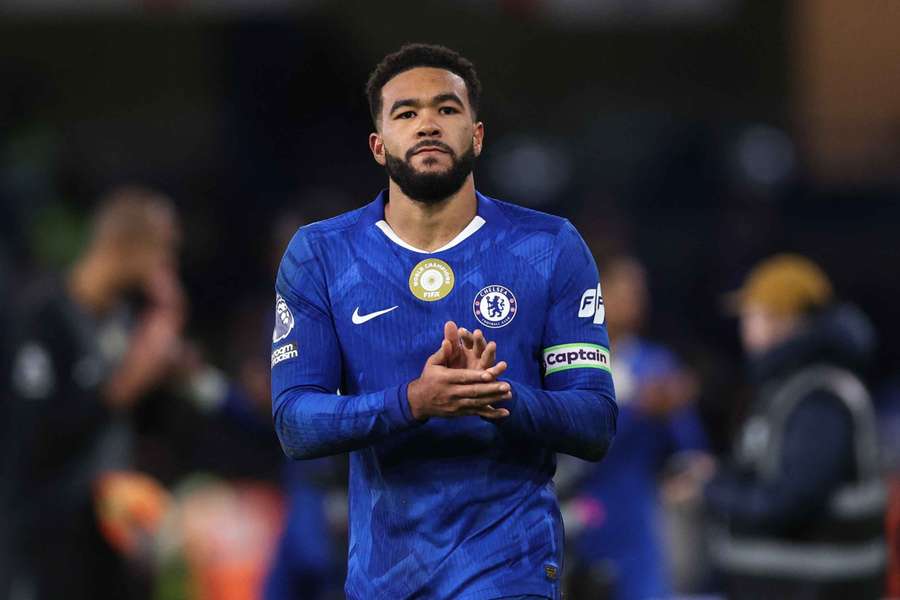 Chelsea captain Reece James applauds the fans after his side's 1-1 draw with Arsenal. Chelsea captain Reece James applauds the fans after his side's 1-1 draw with Arsenal.