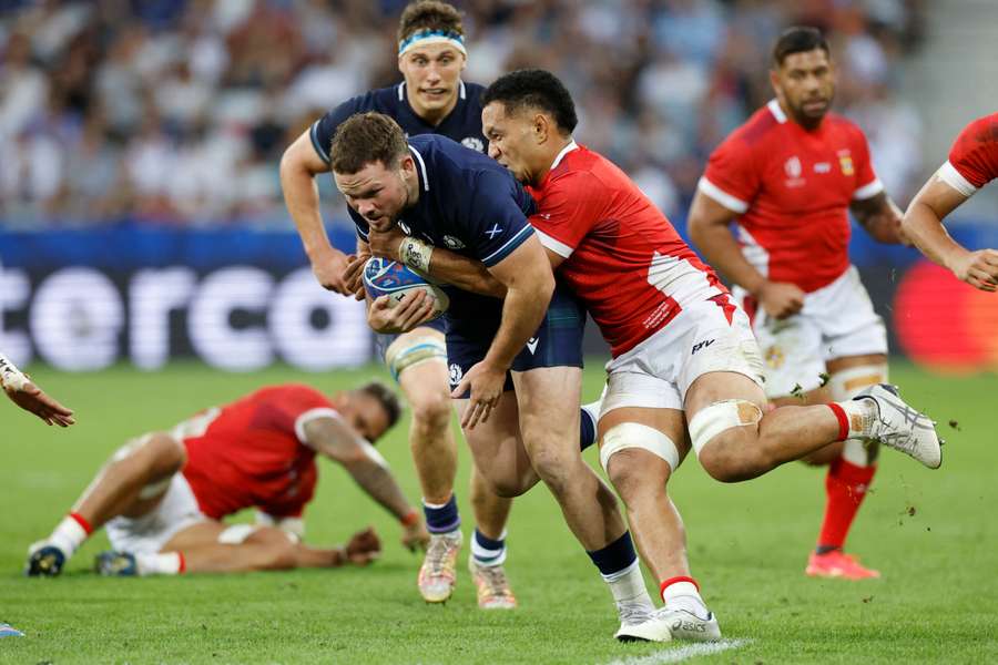 Tonga had two players sent to the sin bin for high tackles in the match