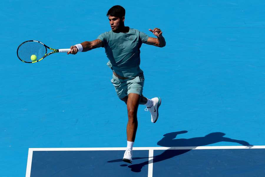 Carlos Alcaraz survived his second round match in Cincinnati. Carlos Alcaraz survived his second round match in Cincinnati.