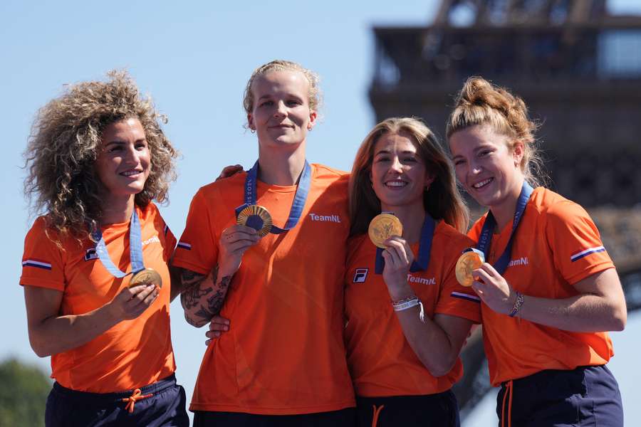 De Nederlandse hockeyers met gouden medailles in Parijs