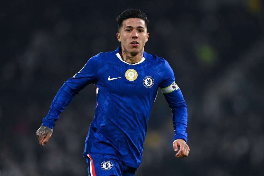 Enzo Fernández, en un partido con el Chelsea Enzo Fernández, en un partido con el Chelsea