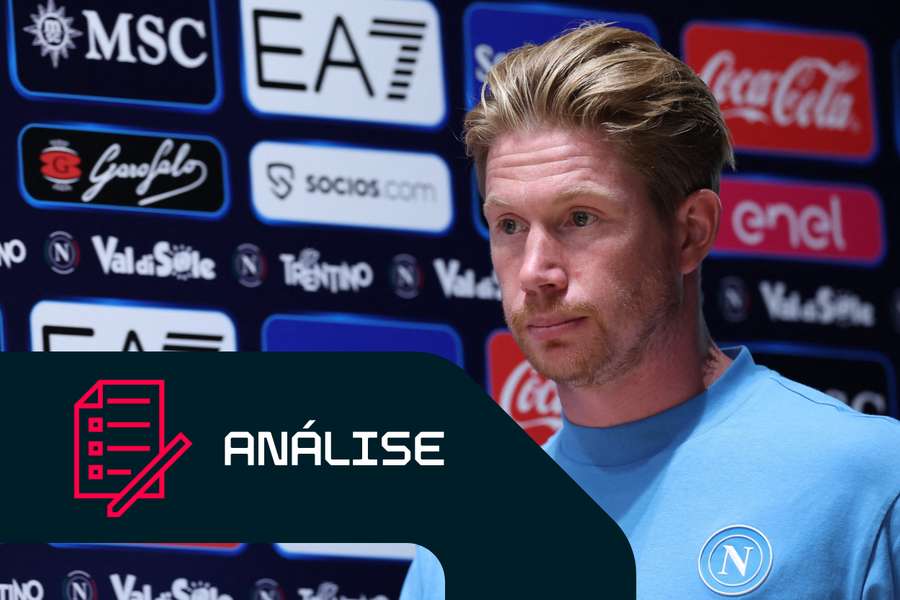 Kevin De Bruyne com a camisola do Nápoles