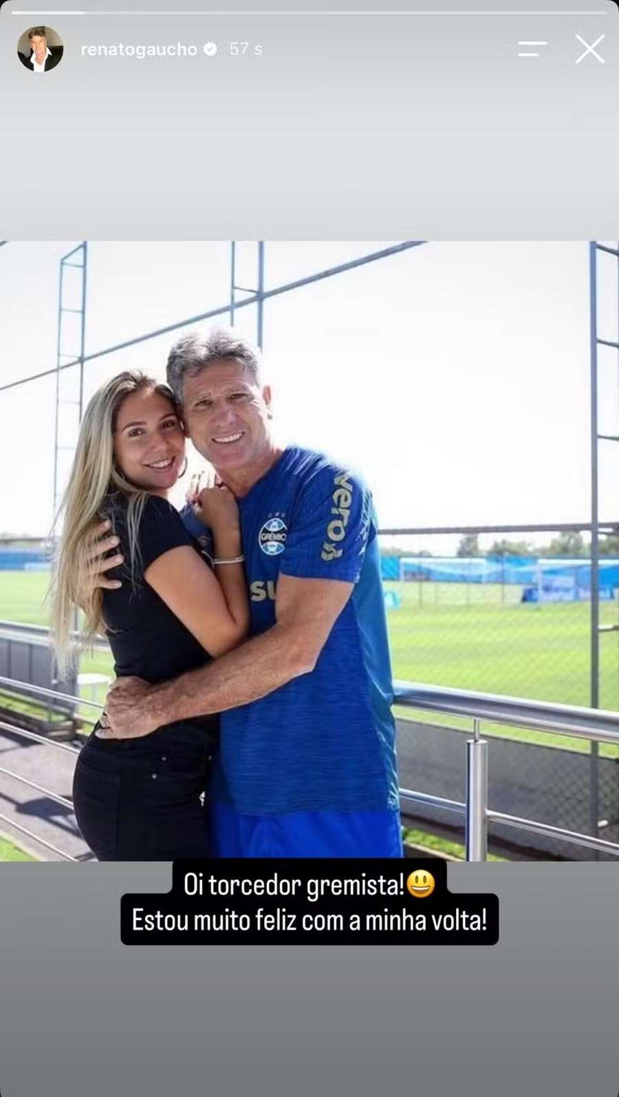 A postagem feita por Renato e apagada logo em seguida A postagem feita por Renato e apagada logo em seguida