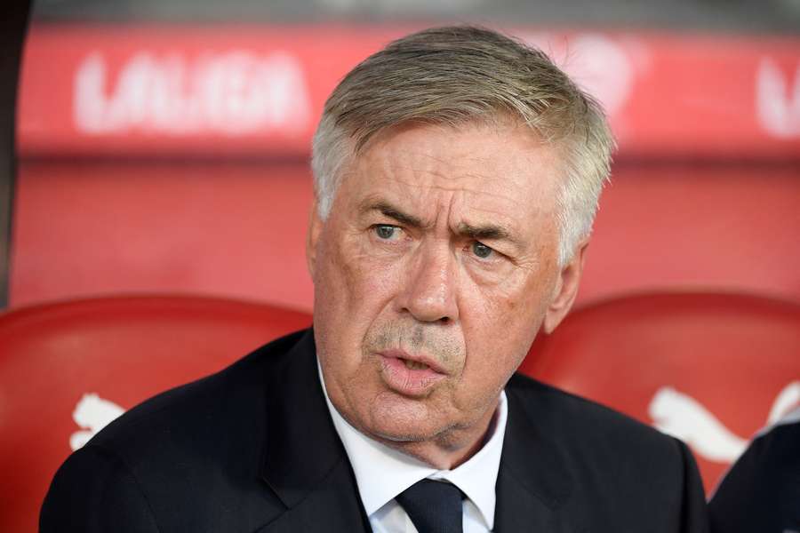 Ancelotti sur le banc lors du match face à Gérone.