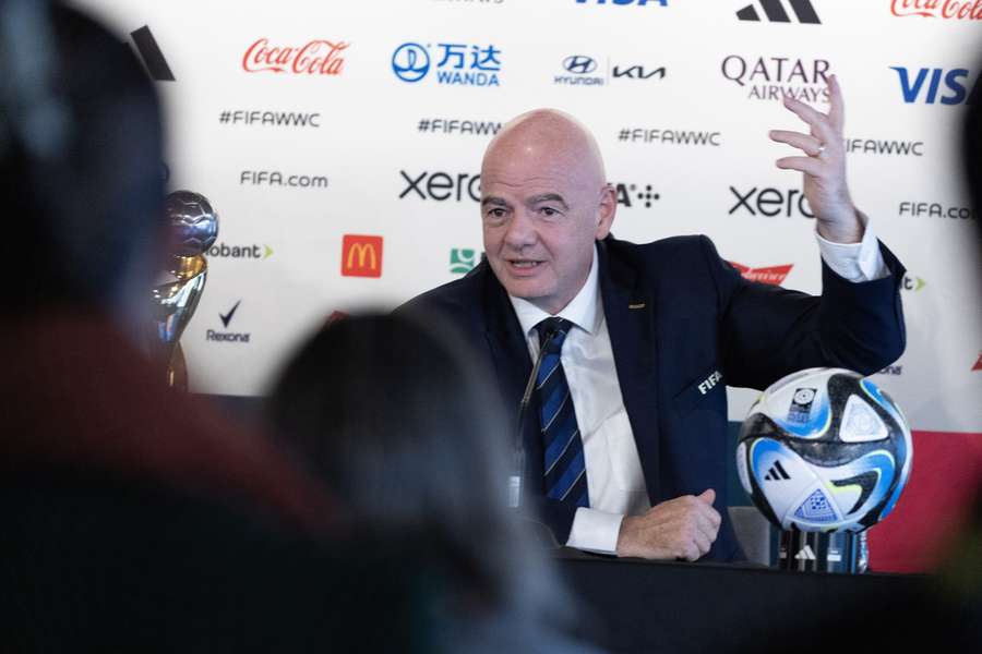 Gianni Infantino is blij met de 'overwinning'