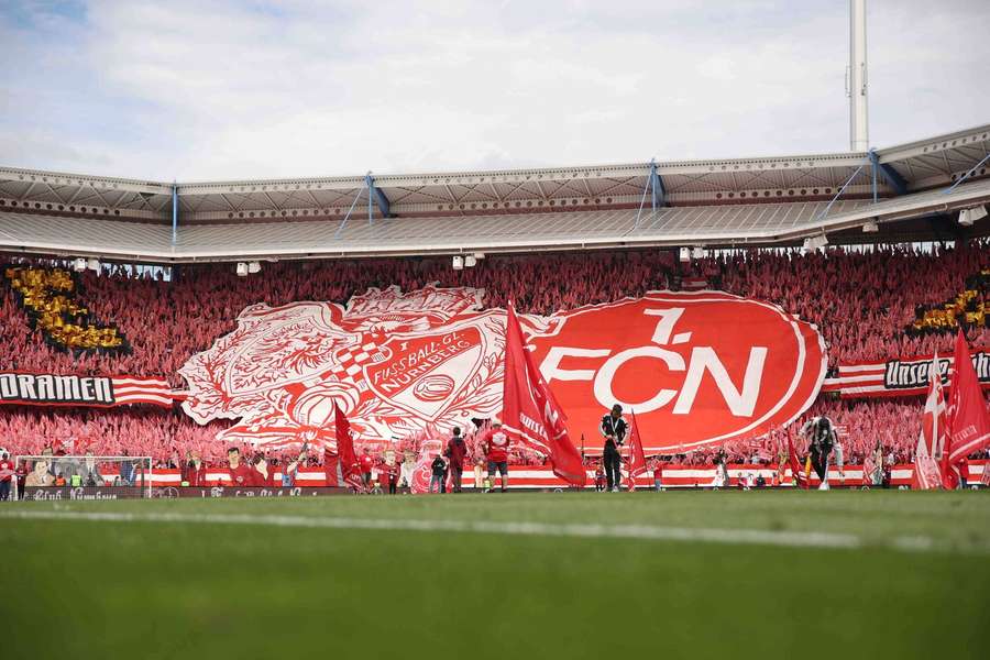 Die Nürnberger Choreo im nach Max Morlock benannten Heimstadion.
