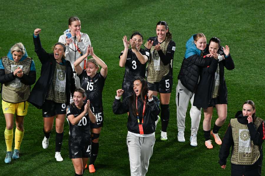 New Zealand's players celebrate