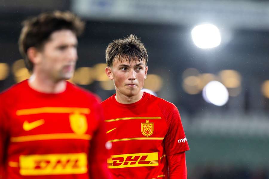 Disappointed players from FC Nordsjaelland after the goalless draw against OB Disappointed players from FC Nordsjaelland after the goalless draw against OB