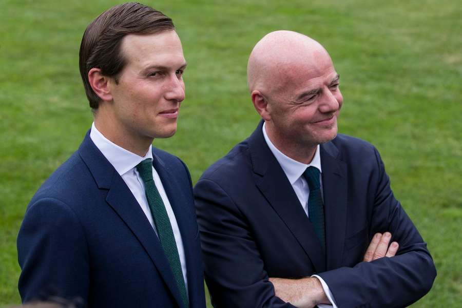 Jared Kushner und Gianni Infantino.