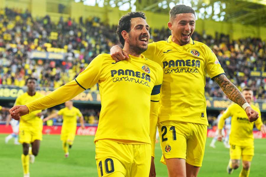 Villarreal celebrate Dani Parejo's goal