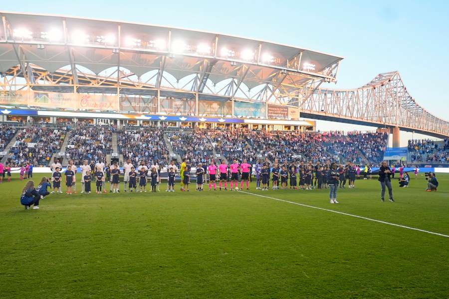 A general view ahead of the match between Philadelphia Union and FC Cincinnati at Subaru Park on 19th October