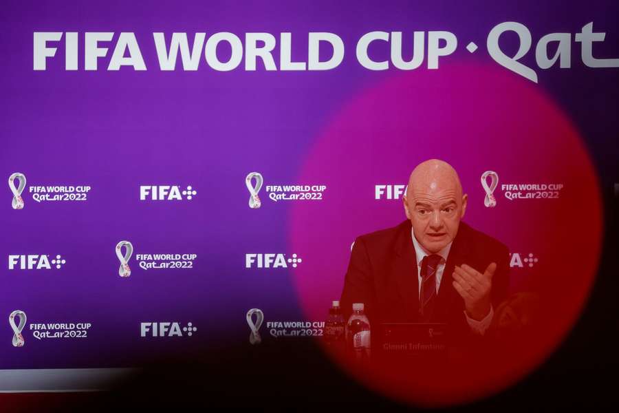 Infantino apresentou os resultados em Doha