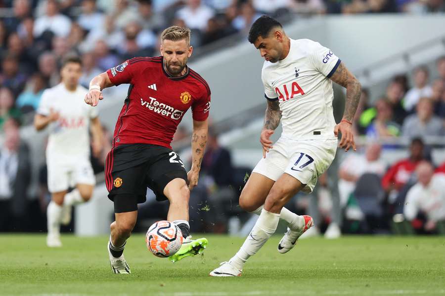 Manchester United's Shaw has been injured since their loss to Spurs in August