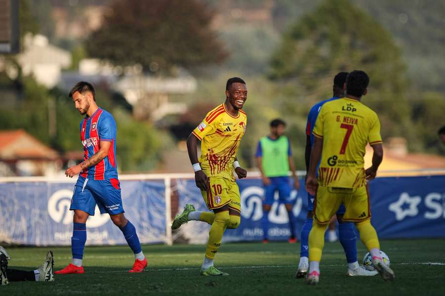 Abdoulaye Keita festeja o golo Abdoulaye Keita festeja o golo