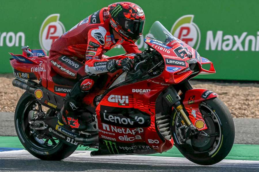 Bagnaia na sua Ducati