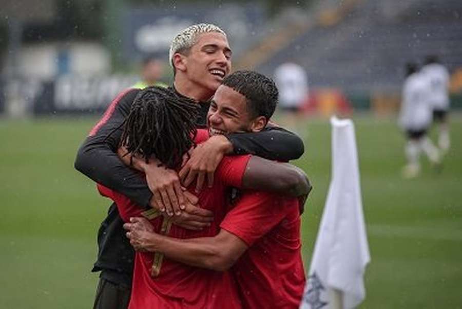 A festa dos jogadores de Portugal