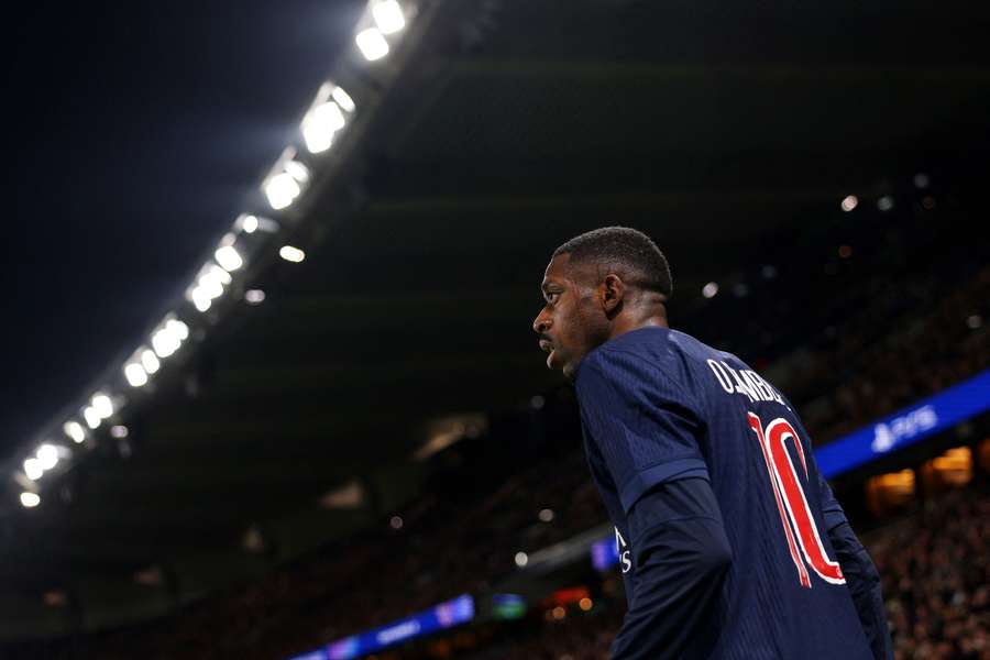 Dembélé face à Liverpool au Parc des Princes le 5 mars.
