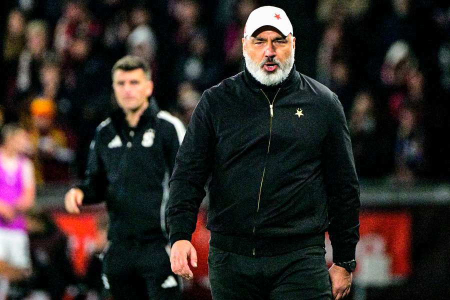 Jindřich Trpišovský během derby.