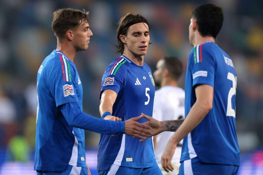 Alessandro Bastoni, Daniel Maldini e Riccardo Calafiori Alessandro Bastoni, Daniel Maldini e Riccardo Calafiori