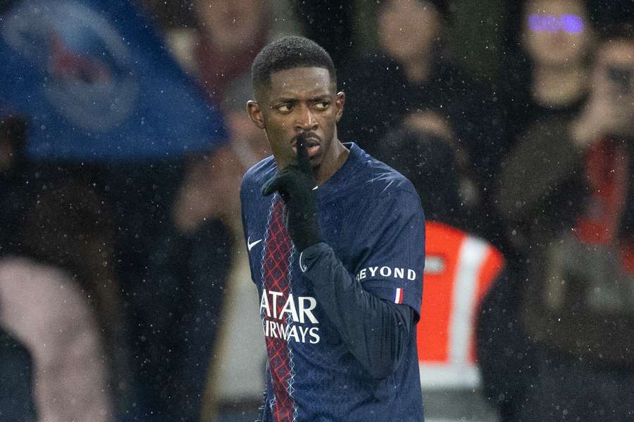 Dembélé marcou um golaço na última partida do PSG contra o Lille, pela Ligue 1