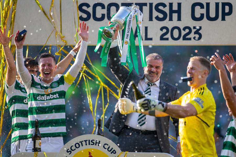 The Scottish Cup win rounded off an impressive season for Celtic and Postecoglou