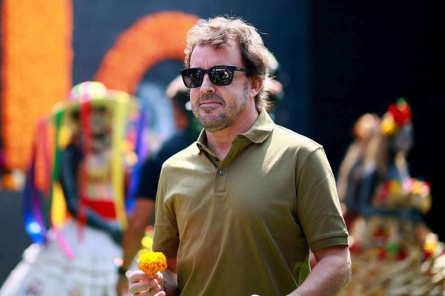 Aston Martin's Fernando Alonso arrives ahead of the Mexico City Grand Prix Aston Martin's Fernando Alonso arrives ahead of the Mexico City Grand Prix