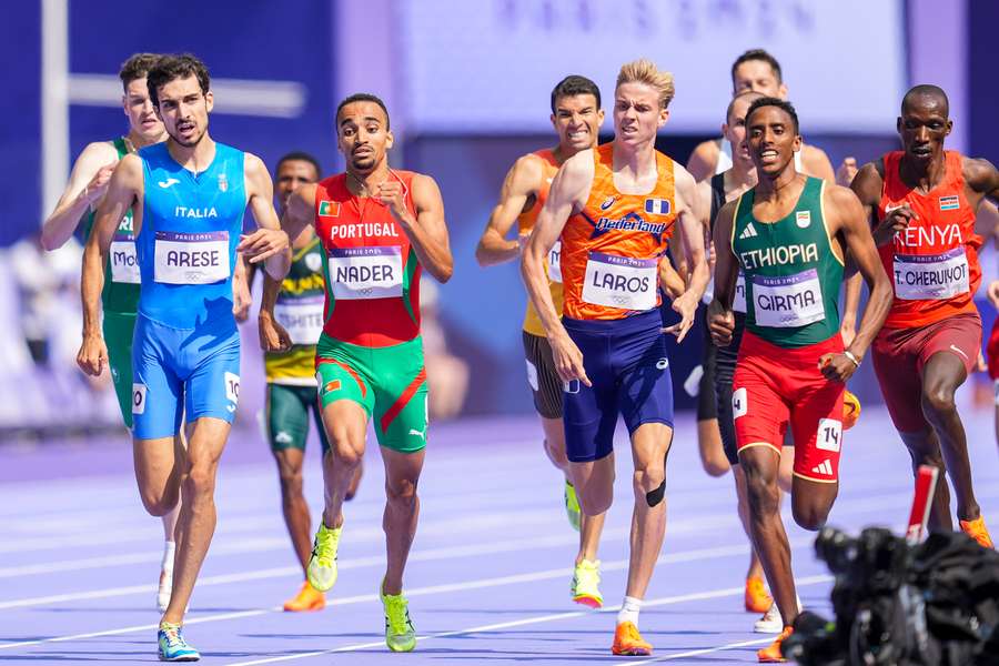 Isaac Nader na eliminatória dos 1500 metros