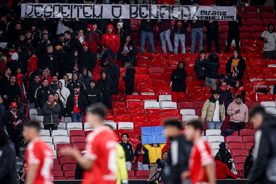 Benfica conta com o apoio das bancadas da Luz