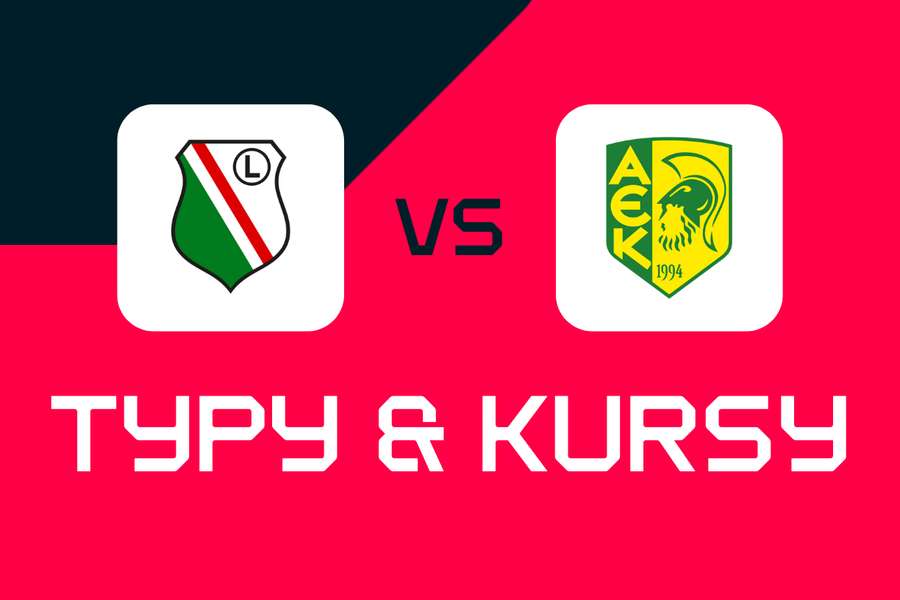 Legia Warszawa - AEK Larnaka: Typy bukmacherskie, najlepsze kursy i zakłady (el. Ligi Europy)