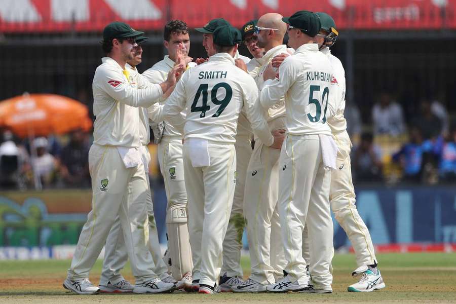 Australia bowled India out for 163 in the second innings