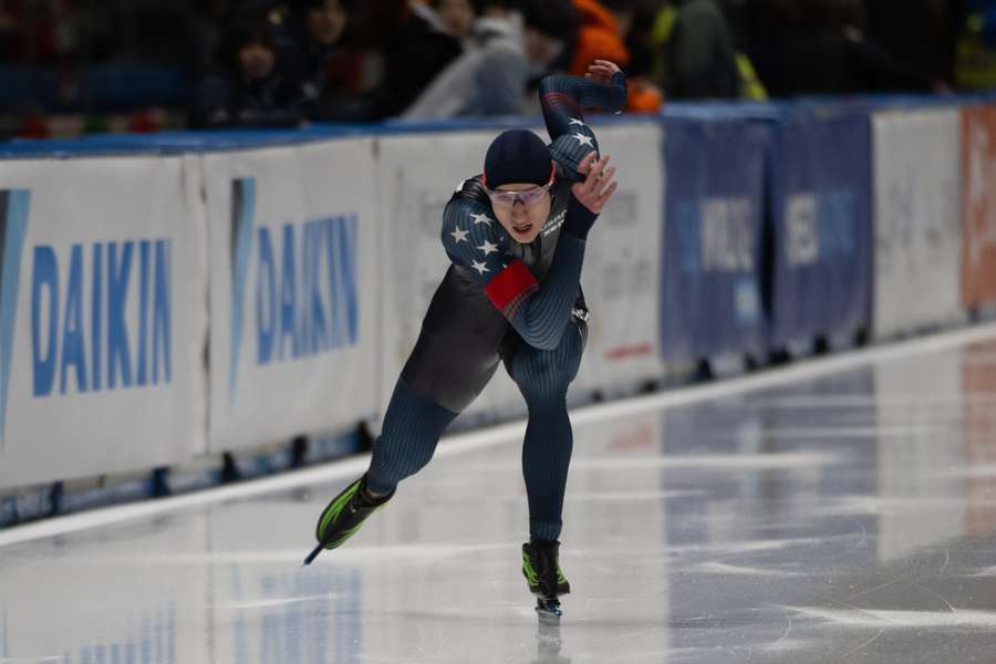 Jordan Stolz was de snelst op de 1500 meter