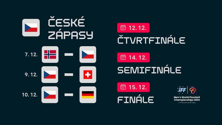 Program českého týmu na MS 2024. Program českého týmu na MS 2024.