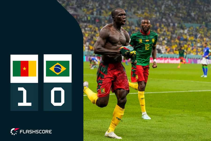 Kamerun šokoval Brazíliu, v nadstavenom čase zariadil výhru Aboubakar