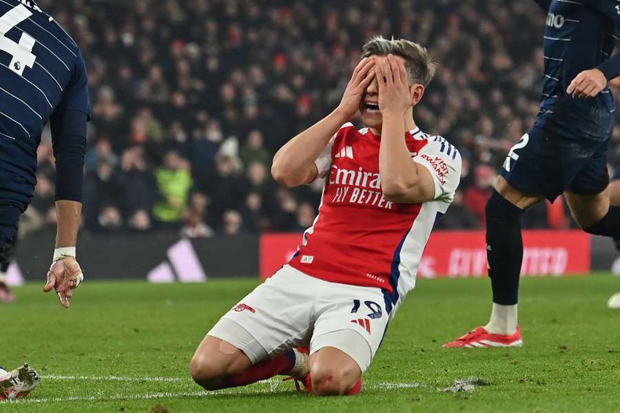 O Arsenal teve boas chances de vencer no final